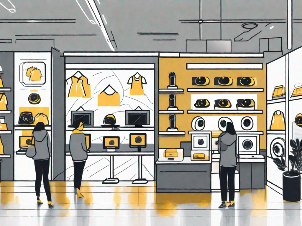 A retail store with ai-powered surveillance cameras strategically placed