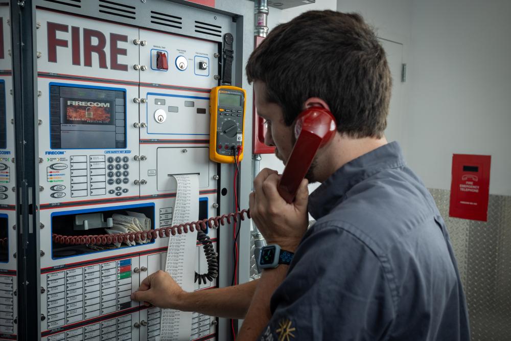 Fire inspecting