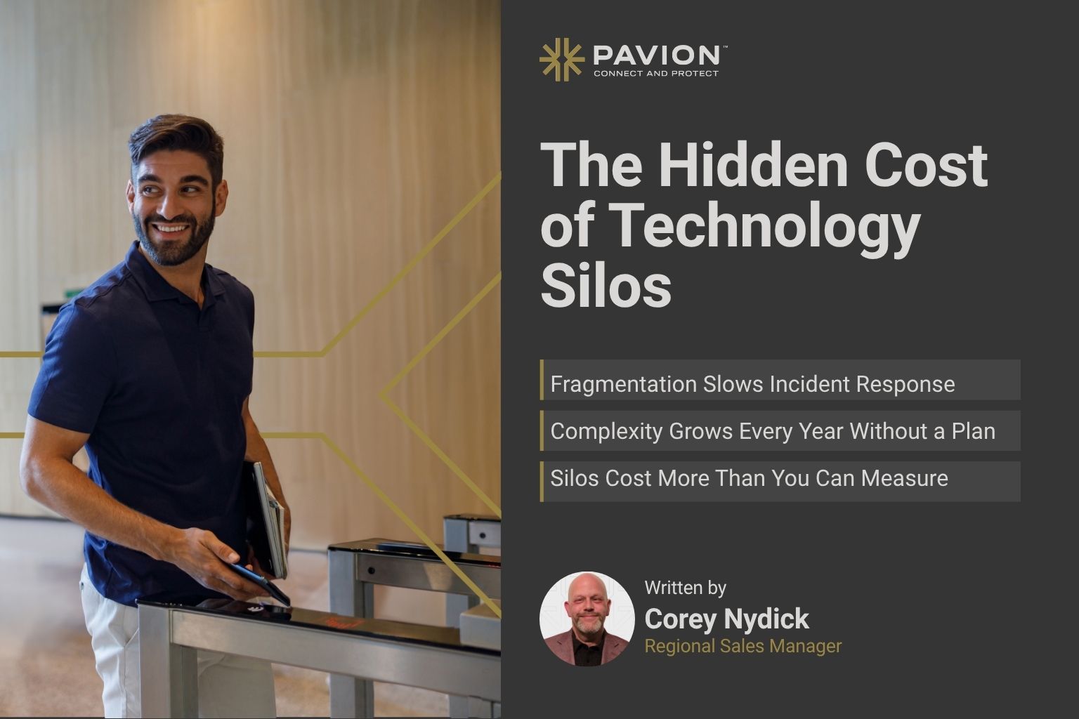 Man discussing technology silos impact