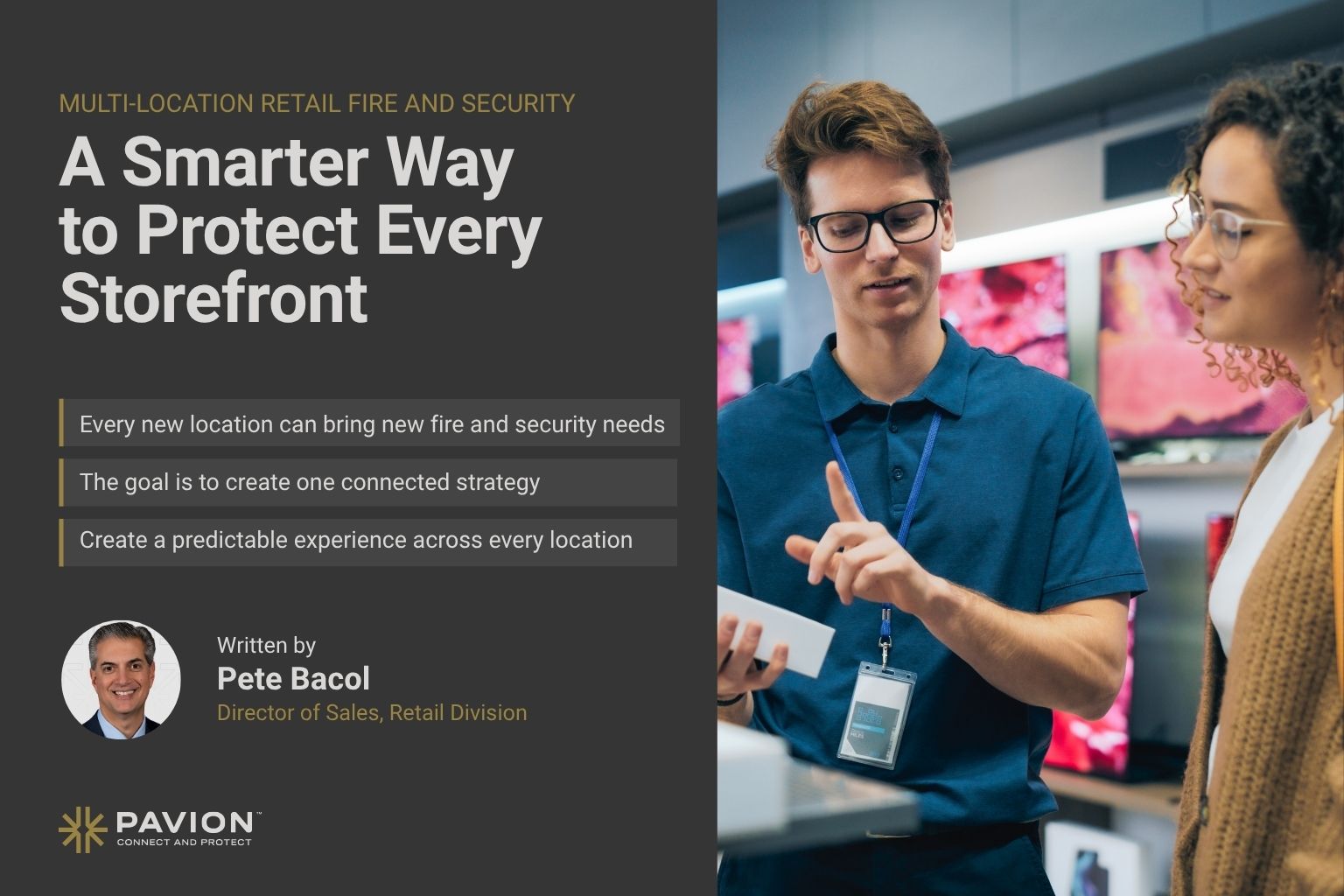 Retail security strategy discussion in store