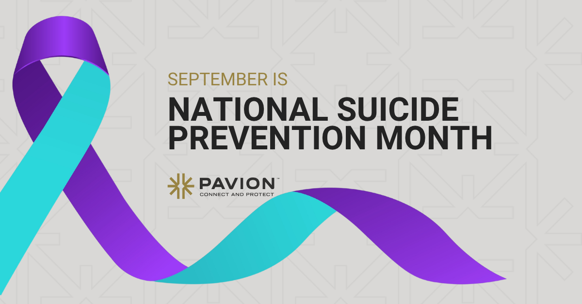 National Suicide Prevention Month awareness ribbon