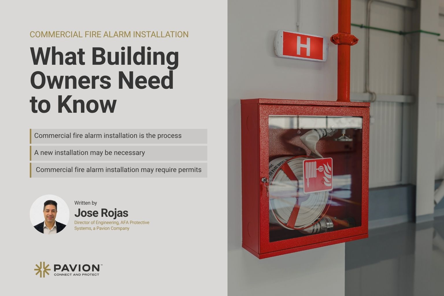 Fire alarm installation information for owners