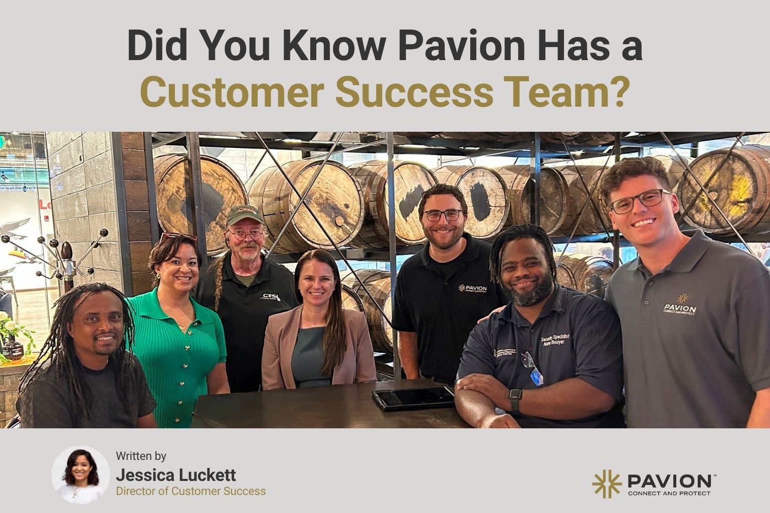 Team photo promoting customer success initiative