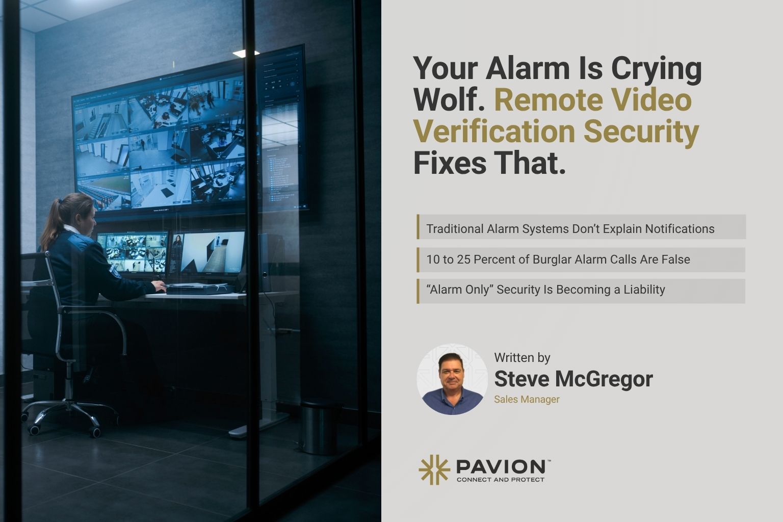 Security monitoring with video verification